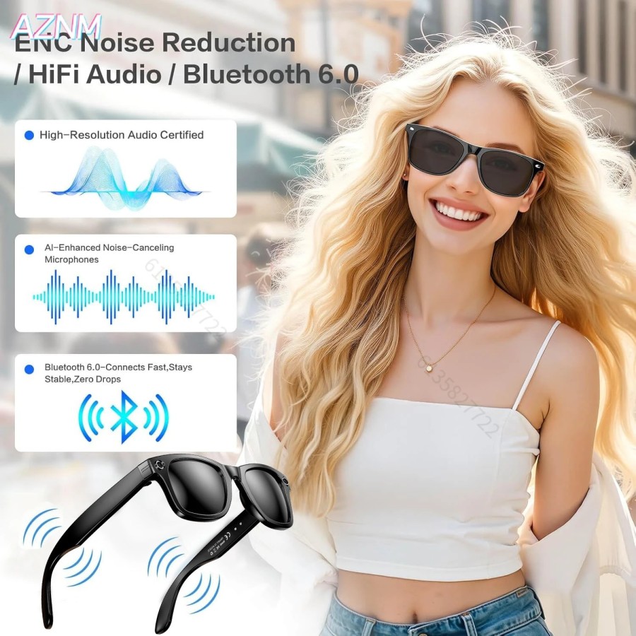 Nuevas Gafas Inteligentes con Cámara de 800W y IA para Hombre, Gafas d