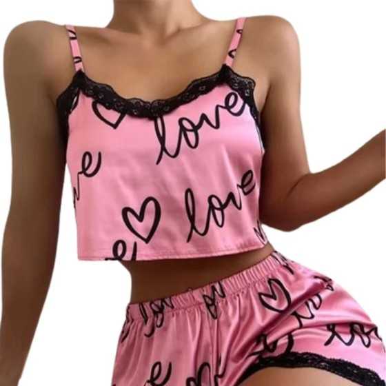 Conjunto de 2 piezas de pijama para mujer