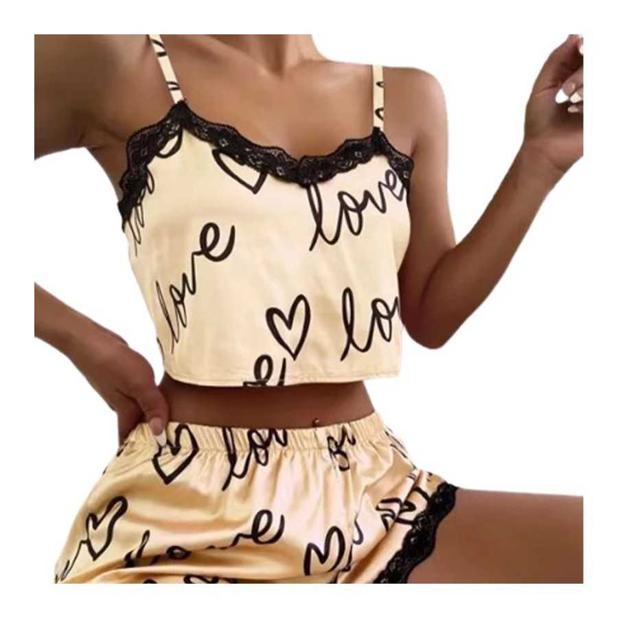 Conjunto de 2 piezas de pijama para mujer
