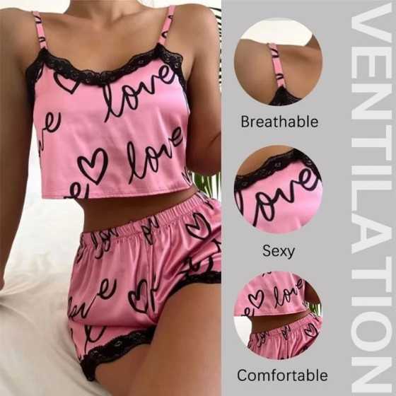 Conjunto de 2 piezas de pijama para mujer