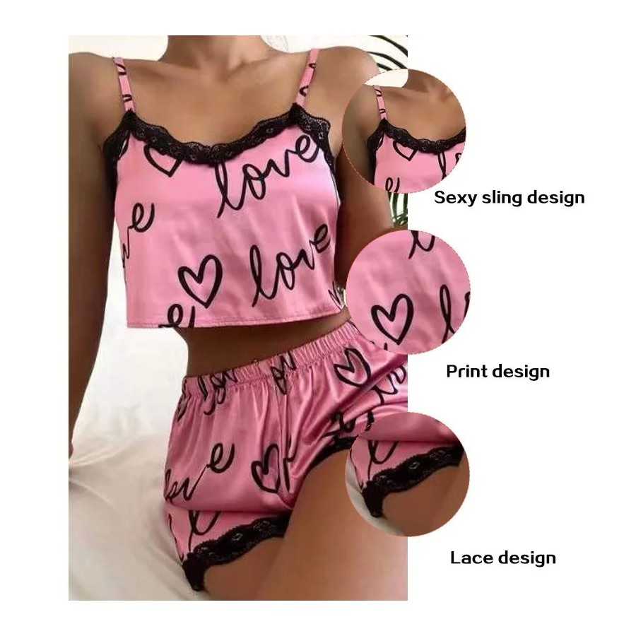 Conjunto de 2 piezas de pijama para mujer