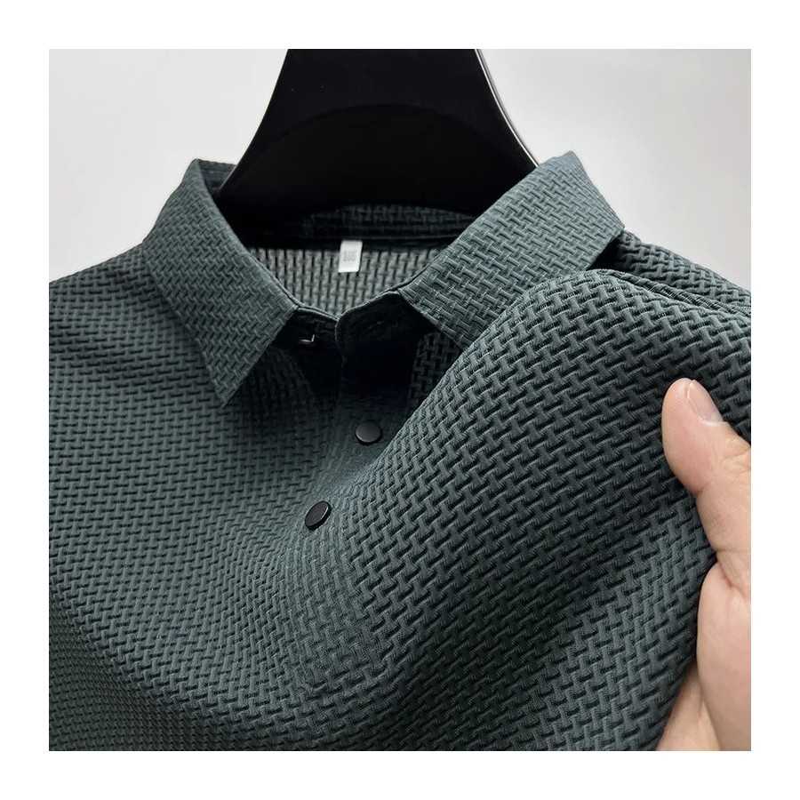 Camiseta de manga corta para hombre, POLO fresco y transpirable, Top i Camiseta de manga corta para hombre, POLO fresco y transpirable, Top i