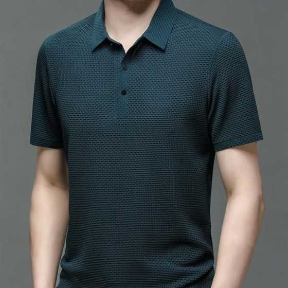 Camiseta de manga corta para hombre, POLO fresco y transpirable, Top i Camiseta de manga corta para hombre, POLO fresco y transpirable, Top i