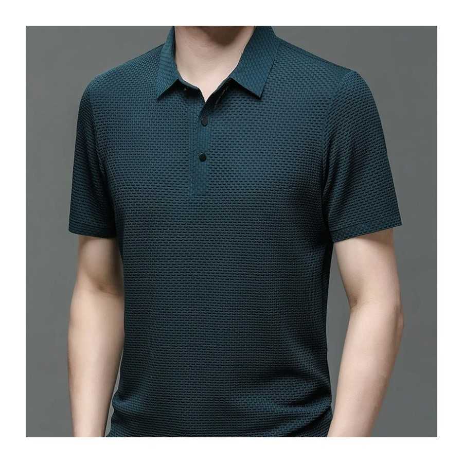 Camiseta de manga corta para hombre, POLO fresco y transpirable, Top i